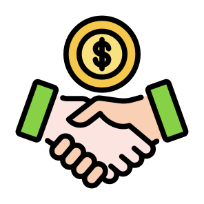 Deal, Business, Dollar, Deals, Relationship, Salary, Partnership, Investor icon