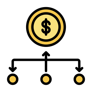 Digital Currency, Coins, Money, Networking, Dollar, Currency, Payment, Finance icon