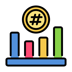 Hash Rate, Money, Graph, Statistic, Bar Chart  icon