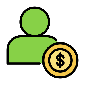 Investor, Money, Man, Dollar, Capital, User, Finance, Funding icon