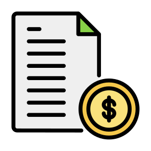 Invoice, Money, Dollar, Receipt, Bill, Payment icon