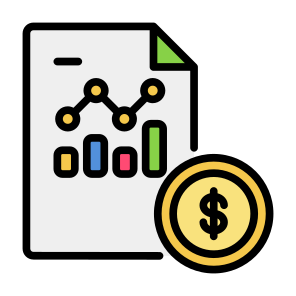 Report, Money, File, Dollar, Financial, Analysis, Presentation, Finance, Profit icon