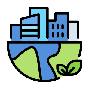 Green City, Green Building, Green House, Ecology, Green Home, Urban icon