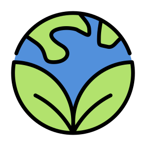 Green Earth, World, Leaves, Green, Ecology, Environment, Planet Earth, Sustainability, Ecosystem icon