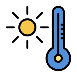 High Temperature, Temperature, Thermometer, Farenheit, Ecology And Environment, Thermometers, Sun, Hot, Nature icon