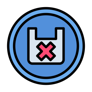 No Plastic, Plastic, Tire, Contamination, Pollution, Ecology, Environment icon