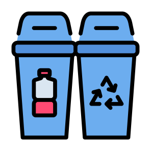 Recycle, Garbage, Sort, Trash, Bottle, Plastic, Bin icon