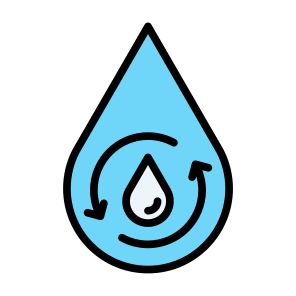 Recycling Water, Water, Water Cycle, Cycle, Ecology , Recycle, Recycling, Ecology And Environment icon