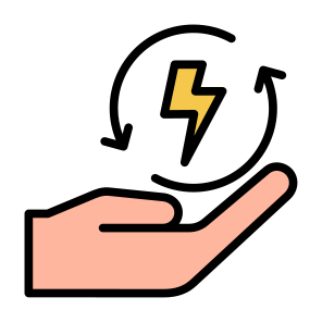 Renewable Energy, Electricity, Energy Saving, Energy, Recycle, Recycling, Ecology, Environment icon