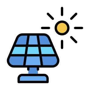 Solar Panel, Power, Solar Energy, Solar, Sun, Renewable Energy, Power Industry, Technology, Nature, Ecology And Environment, Ecological icon