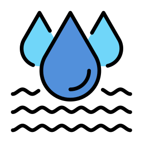 Water Drop, Drops, Water, Sea, River, Rainwater icon