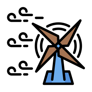 Wind Power, Wind Turbines, Windmill, Renewable Energy, Ecology, Clean Energy, Green Energy icon
