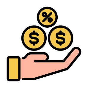 Commission, Compensation, Fee, Charge, Earnings, Percentage icon