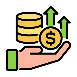 Profit, Income, Gain, Revenue, Earnings, Margin icon