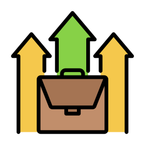 Career, Goal, Growth, Success, Achievement icon