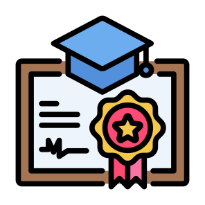 Diploma, Certificate, Graduation, Certification, College icon