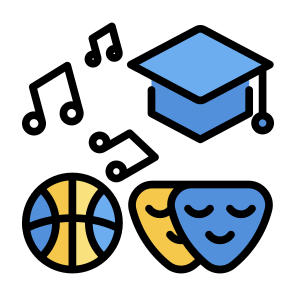 Extracurricular, Music, School, Theater, Hobbies icon