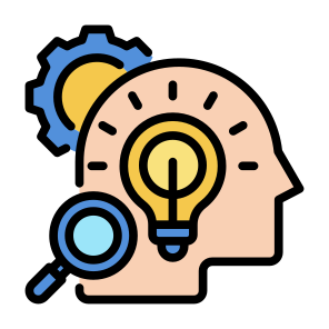 Intelligence, Search, Analysis, Creativity, Idea icon