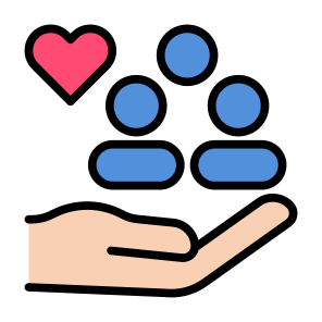 Public Service, People, Support, Community, Empathy icon