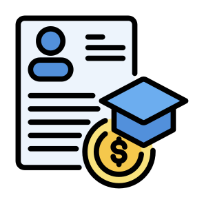 Scholarship, Study, Education, Funding, Compensation icon