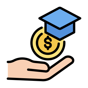 Scholarship, Study, Money, Funding, Compensation icon