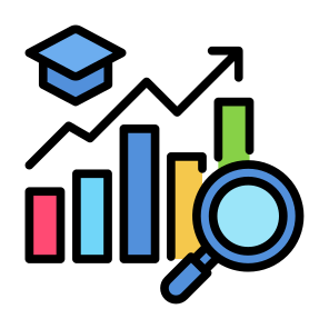Study, Statistics, Student, Analysis, Academy icon