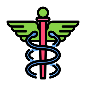 Caduceus, Doctor, Cane, Medical, Serpents  icon
