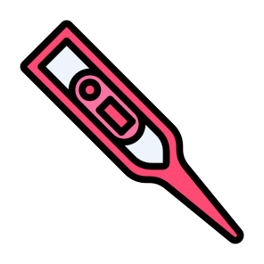 Thermometer, Fever, Temperature, Symptom, Flu, Equipment, Measurement, Digital icon
