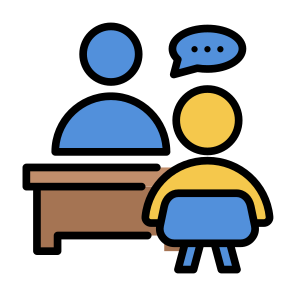 Counseling, Talk, Meeting, Communications, Discussion icon