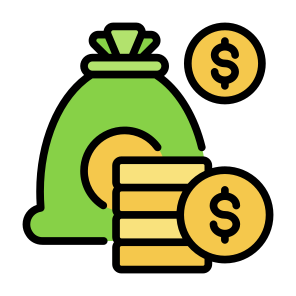 Finance, Coins, Dollar, Cash, Money Bag icon