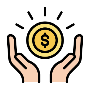 Handling, Money, Hand, Saving, Management icon