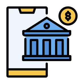 Mobile Banking, Money, Digital, Online, Bank icon