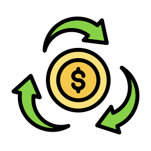 Transaction,  Transfer, Flow, Circulation, Cash Flow icon
