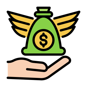 Angel Investor, Money, Wings, Investment, Investor icon