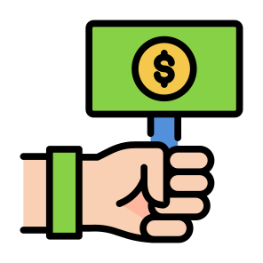 Bid, Sign, Dollar, Auction, Bidding  icon