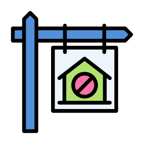 Foreclosure, Eviction, Signboard, Real Estate, House icon