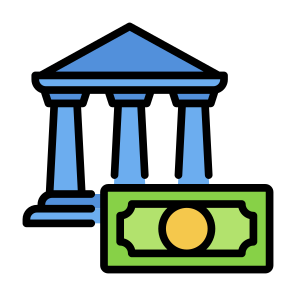 Deposit, Bank, Cash, Saving Money, Savings  icon