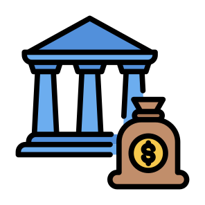 Deposit, Bank, Money, Saving Money, Money Bag icon