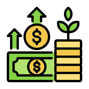 Financial Growth, Finance, Profit, Growth, Money icon