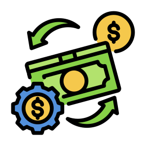 Money Management, Cost, Investment, Control, Money icon