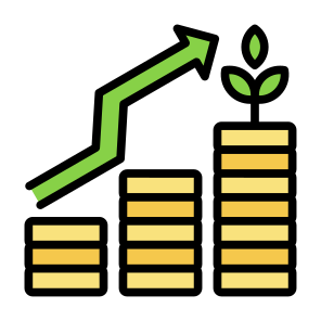 Profit, Money, Market, Growth, Finance icon