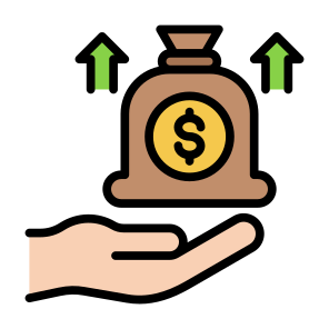 Revenue, Growth, Income, Increase, Money icon