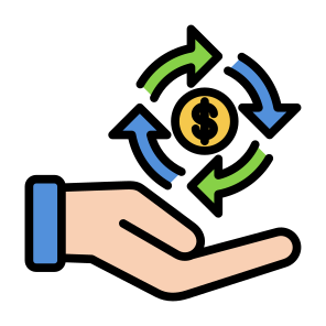 Cash, Cash Flow, Money Flow, Rotation, Money, Process, Cycle icon