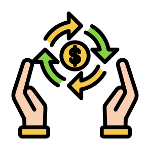 Cash Flow, Money Flow, Rotation, Money, Process, Cycle icon