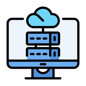 Cloud Server, Cloud Storage, Cloud Data, Hosting, Server, Server Storage icon