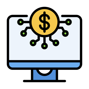 Digital Economy, Digital, Fintech, Digital Currency, Technology, Money   icon