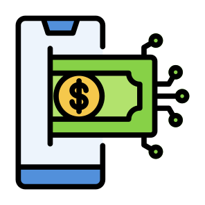 Digital Money, Digital, Money, Technology, Digital Currency, Digital Payment icon