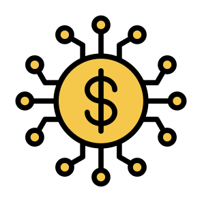 Financial Technology, Digital, Financial, Money, Technology, Fintech icon