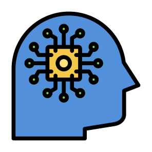 Machine Learning, Machine, Artificial Intelligence, Chip, Technology icon