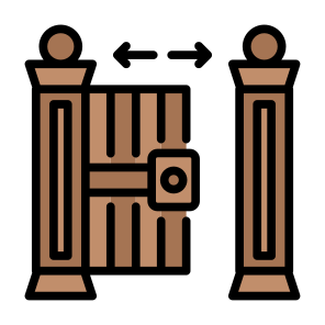 Gate, Security, Access, Automatic, Sensor, Automatic Gate icon